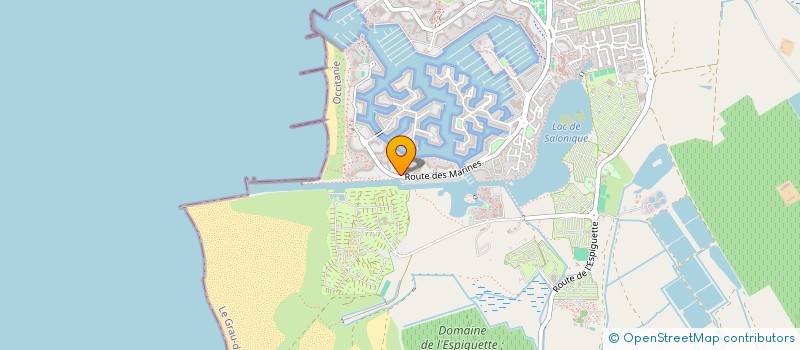 localisation de l'entreprise MONSIEUR PASCAL SINTES  LE GRAU-DU-ROI