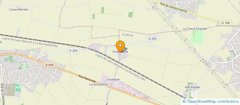 localisation de l'entreprise MONSIEUR PASCAL SIVADIER  LA JARNE