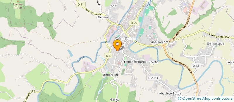 localisation de l'entreprise MONSIEUR PASCAL SOTERAS  SAINT-PALAIS