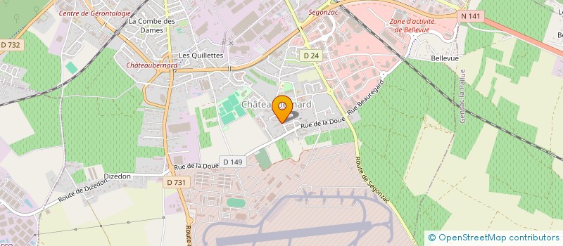 localisation de l'entreprise MONSIEUR PASCAL SOULET  CHATEAUBERNARD