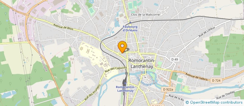 localisation de l'entreprise MONSIEUR PASCAL SOURIOUX  ROMORANTIN-LANTHENAY