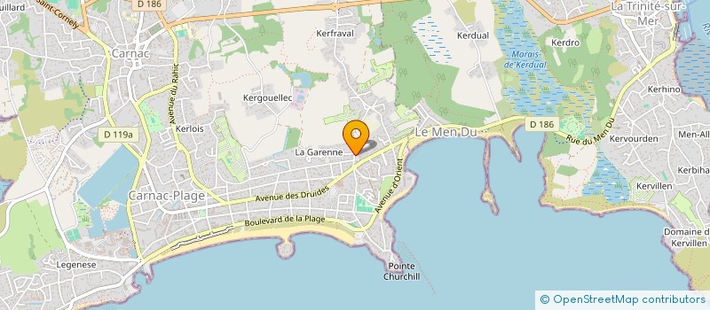 localisation de l'entreprise MONSIEUR PASCAL SOURON  CARNAC