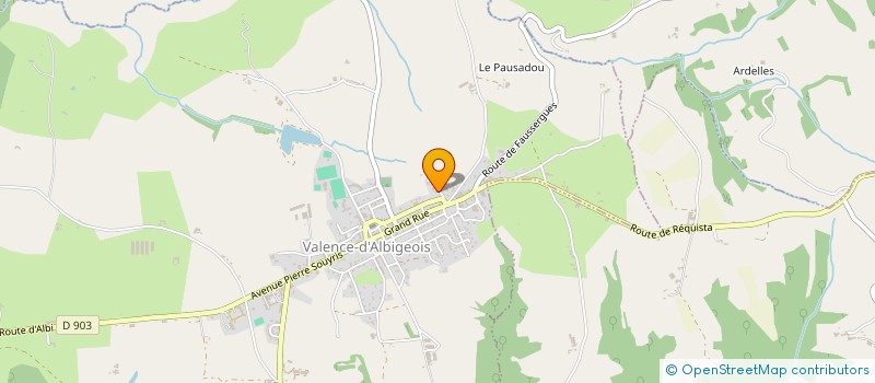 localisation de l'entreprise MONSIEUR PASCAL SOUYRIS  VALENCE-D'ALBIGEOIS