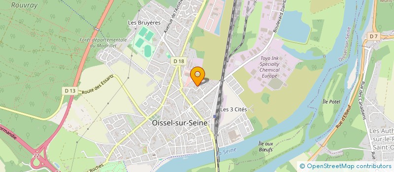 localisation de l'entreprise MONSIEUR PASCAL SOW  OISSEL