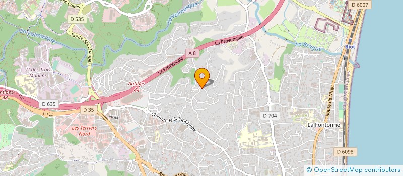 localisation de l'entreprise MONSIEUR PASCAL SPINELLI  ANTIBES