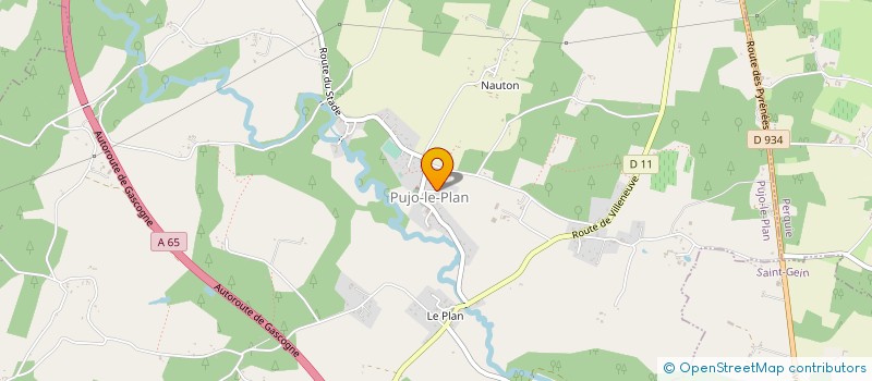 localisation de l'entreprise MONSIEUR PASCAL SPONEM  PUJO-LE-PLAN