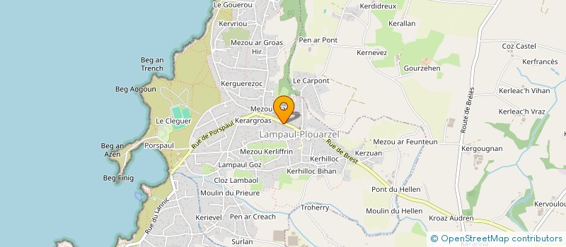 localisation de l'entreprise MONSIEUR PASCAL SQUIBAN  LAMPAUL-PLOUARZEL