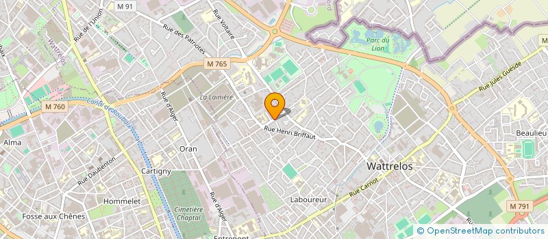 localisation de l'entreprise MONSIEUR PASCAL STEFANI  WATTRELOS