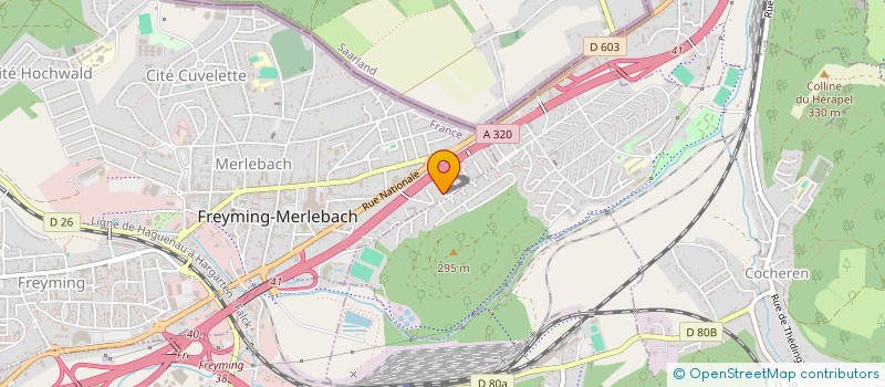 localisation de l'entreprise MONSIEUR PASCAL STUTZMANN  FREYMING-MERLEBACH