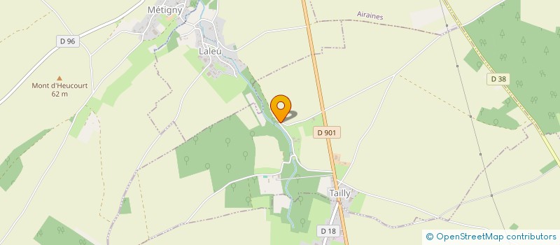 localisation de l'entreprise MONSIEUR PASCAL SUEUR  TAILLY