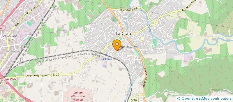 localisation de l'entreprise MONSIEUR PASCAL SULTANA  LA CRAU