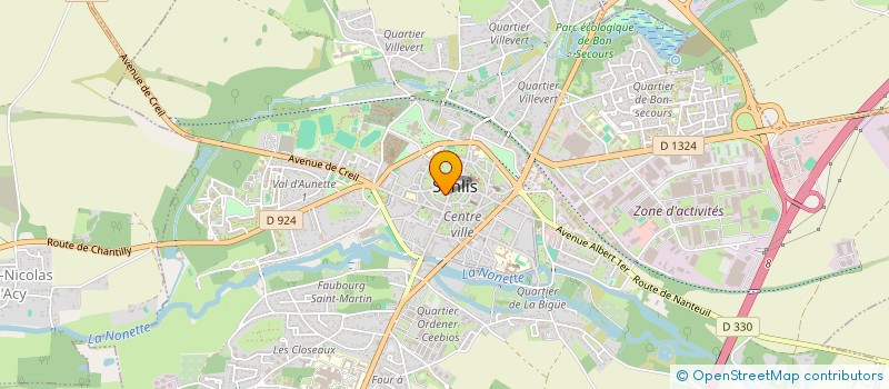 localisation de l'entreprise MONSIEUR PASCAL SURGET  SENLIS