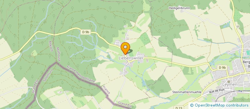 localisation de l'entreprise MONSIEUR PASCAL SUTER  LIEBENSWILLER