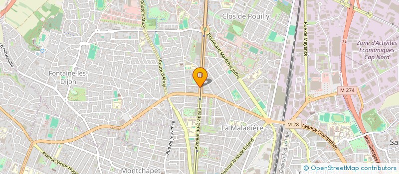 localisation de l'entreprise MONSIEUR PASCAL TAINTURIER  DIJON