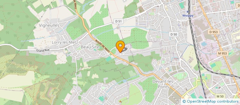 localisation de l'entreprise MONSIEUR PASCAL TAJAN  LORRY-LES-METZ