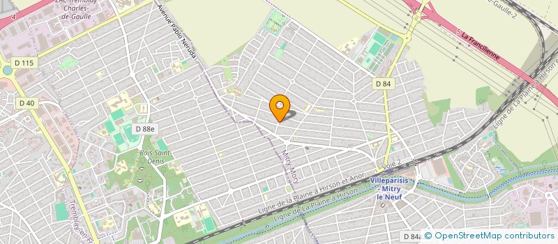 localisation de l'entreprise MONSIEUR PASCAL TAM  MITRY-MORY