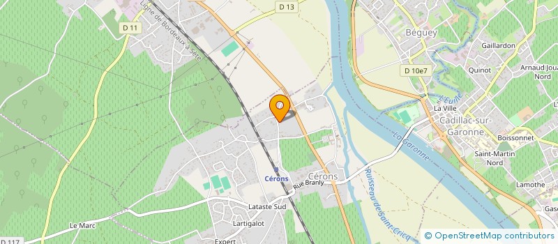 localisation de l'entreprise MONSIEUR PASCAL TARTAS  CERONS