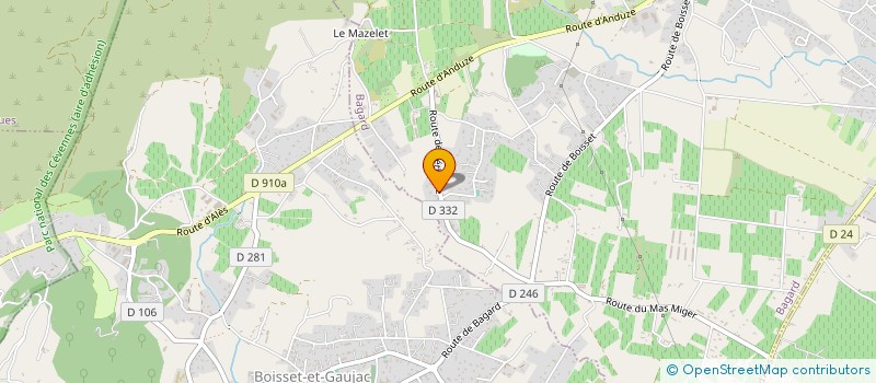 localisation de l'entreprise MONSIEUR PASCAL TEISSSONNIERE  BAGARD