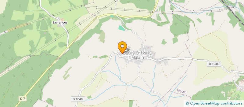 localisation de l'entreprise MONSIEUR PASCAL TENDRON  SAVIGNY-SOUS-MALAIN