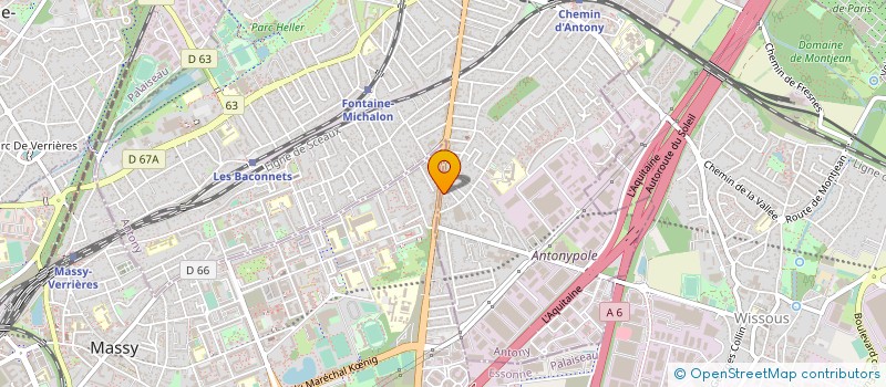 localisation de l'entreprise MONSIEUR PASCAL TESSIER à ANTONY