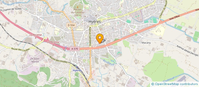 localisation de l'entreprise MONSIEUR PASCAL TETART  HYERES