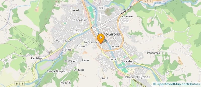localisation de l'entreprise MONSIEUR PASCAL TEYSSEDOU à SAINT-GIRONS