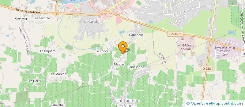 localisation de l'entreprise MONSIEUR PASCAL TEYSSIER  SAINT-LAURENT-DES-VIGNES