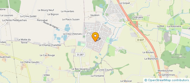 localisation de l'entreprise MONSIEUR PASCAL THEBAULT à VIGNOC