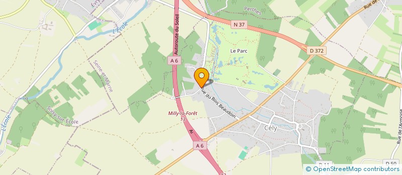 localisation de l'entreprise MONSIEUR PASCAL THEBAULT  CELY