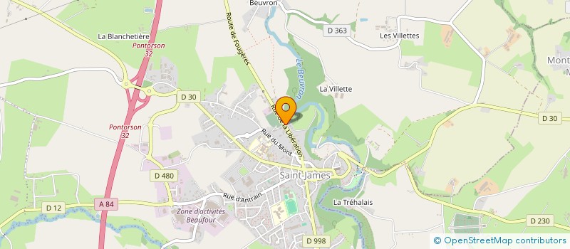 localisation de l'entreprise MONSIEUR PASCAL THEBAULT  SAINT-JAMES