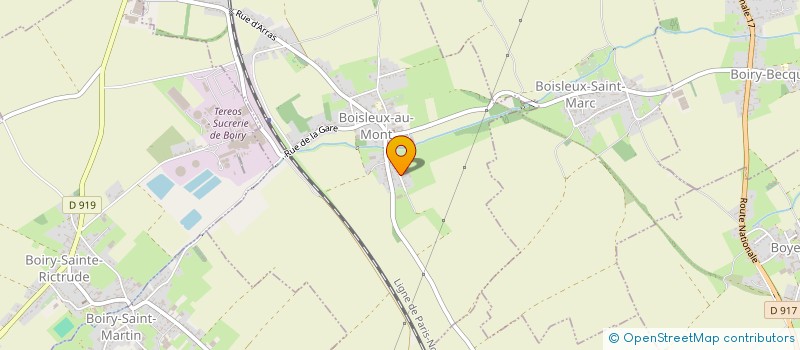 localisation de l'entreprise MONSIEUR PASCAL THELLIER  BOISLEUX-AU-MONT