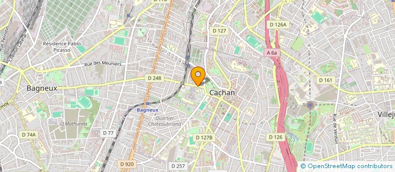 localisation de l'entreprise MONSIEUR PASCAL THERON  CACHAN