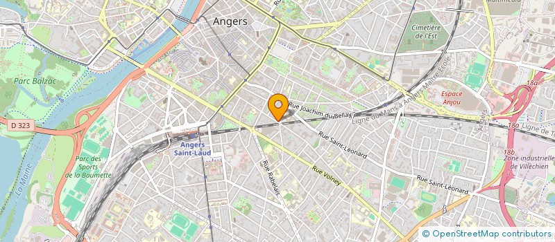 localisation de l'entreprise MONSIEUR PASCAL THERON à ANGERS