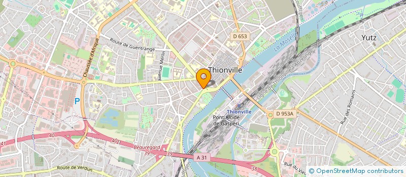 localisation de l'entreprise MONSIEUR PASCAL THEVENET  THIONVILLE