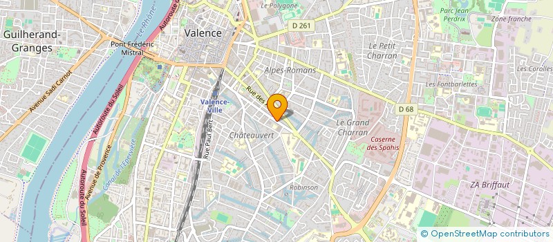 localisation de l'entreprise MONSIEUR PASCAL THEVENET à VALENCE