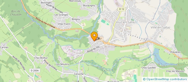 localisation de l'entreprise MONSIEUR PASCAL THEVENOD  VIUZ-EN-SALLAZ