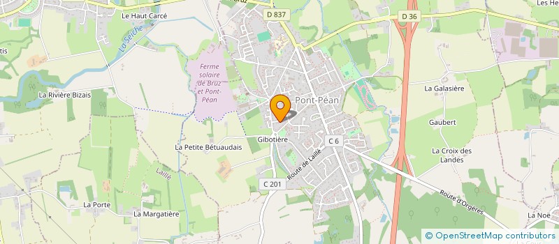 localisation de l'entreprise MONSIEUR PASCAL THEVENON  PONT-PEAN