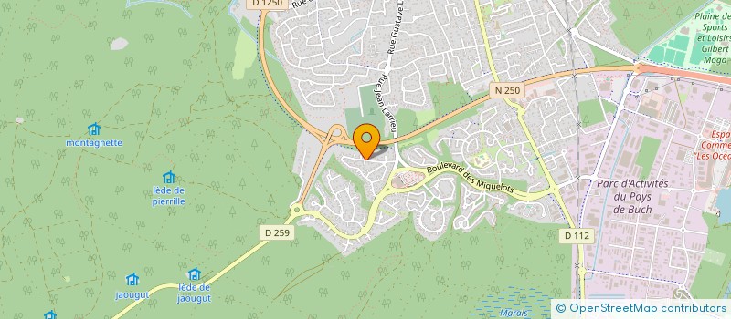 localisation de l'entreprise MONSIEUR PASCAL THEZE  LA TESTE-DE-BUCH