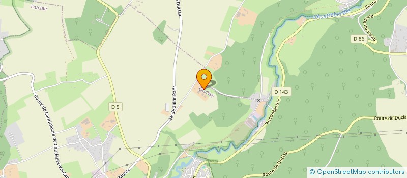 localisation de l'entreprise MONSIEUR PASCAL THIBAUDEAU  DUCLAIR