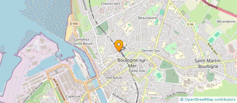 localisation de l'entreprise MONSIEUR PASCAL THIEBAUT à BOULOGNE-SUR-MER