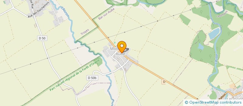 localisation de l'entreprise MONSIEUR PASCAL THILLE  MOLINS-SUR-AUBE