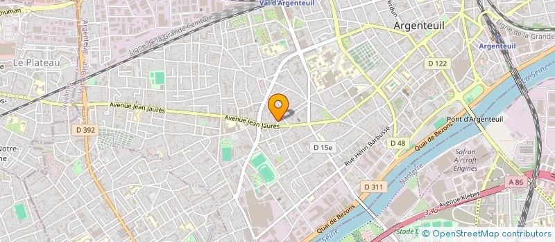 localisation de l'entreprise MONSIEUR PASCAL THOME  ARGENTEUIL