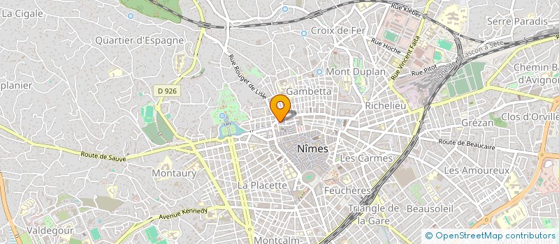 localisation de l'entreprise MONSIEUR PASCAL THOUVENIN  NIMES