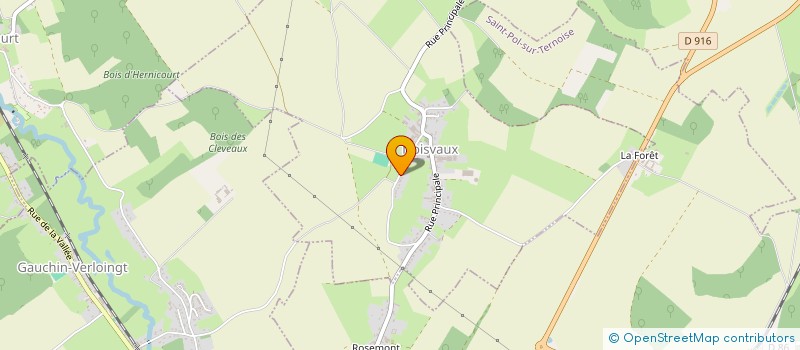 localisation de l'entreprise MONSIEUR PASCAL THULLIEZ  TROISVAUX