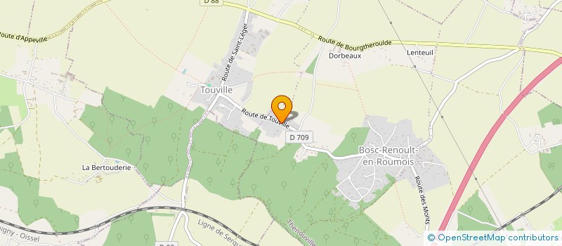 localisation de l'entreprise MONSIEUR PASCAL TISSERON  THENOUVILLE