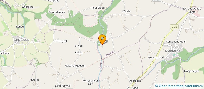 localisation de l'entreprise MONSIEUR PASCAL TOCCHETTO  LANGOAT