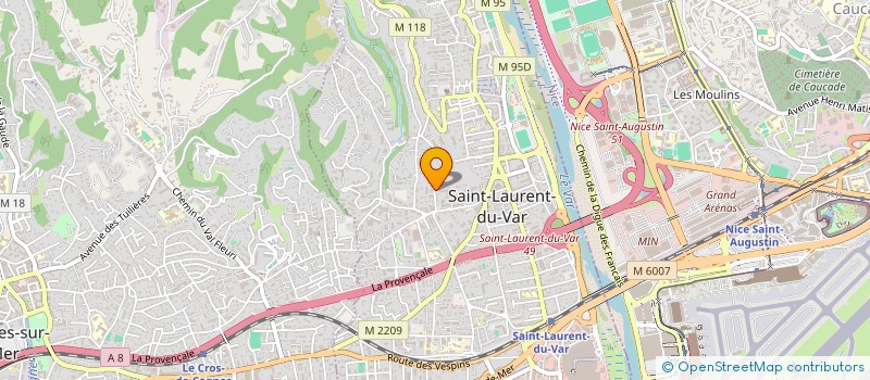 localisation de l'entreprise MONSIEUR PASCAL TODESCO  SAINT-LAURENT-DU-VAR