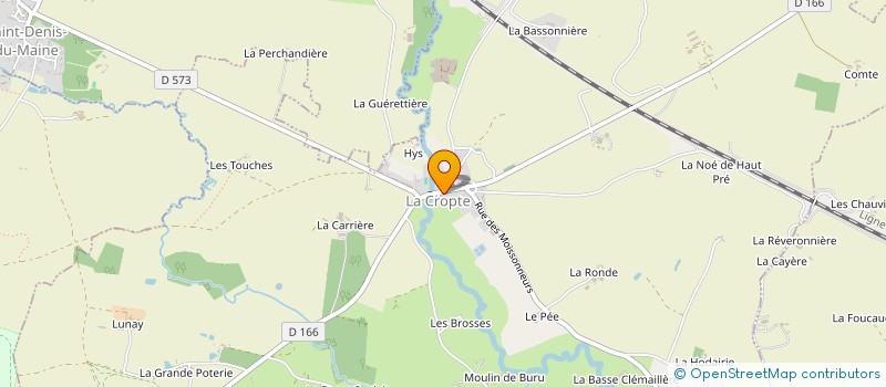 localisation de l'entreprise MONSIEUR PASCAL TOUPIN  LA CROPTE