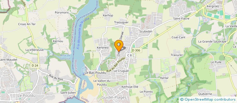 localisation de l'entreprise MONSIEUR PASCAL TOUREILLE  GUIDEL