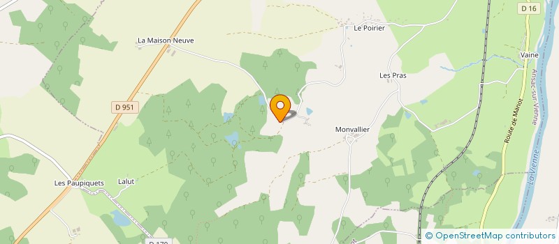 localisation de l'entreprise MONSIEUR PASCAL TOURNOUX  ANSAC-SUR-VIENNE